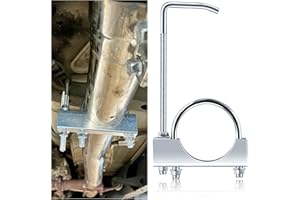 STACOOL 2.25 inch Exhaust Clamp with Hanger,Heavy Duty Exhaust Hanger with Clamp for 2-1/4" Exhaust Pipe,Universal Muffler Hanger Automotive Tools for Most Car Truck EExhaust Systems (2.25 inch)