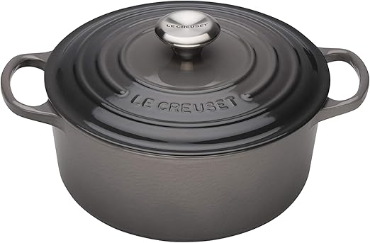 LE CREUSET POELON A FONDUE FONTE EMAILLEE COUVERCLE GRIS LE CREUSET POELON A FONDUE FONTE EMAILLEE COUVERCLE GRIS
