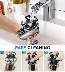 Gisaae Head Shavers for Bald Men, Upgraded 7D