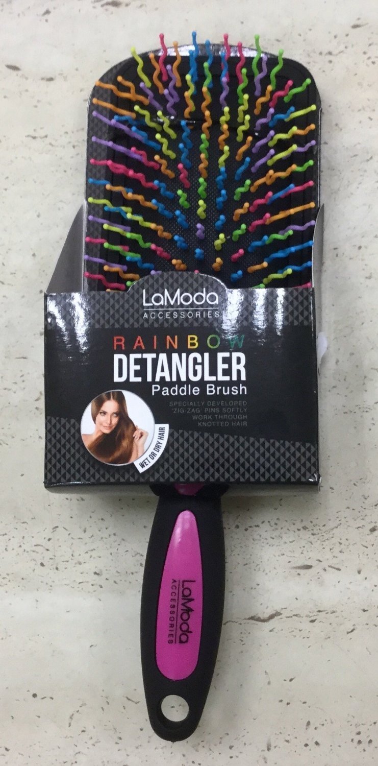 LA MODA RAINBOW PADDLE DETANGLE BRUSH