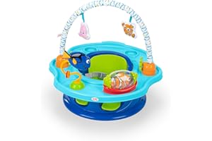 Bright Starts Disney Baby Finding Nemo SuperSeat, Fun Baby Seat for Sitting Up, Playtime, and Meals, Ages 4 Months to 4 Years