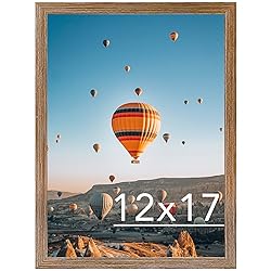 JCJMY 12x17 Picture Frame Rustic Brown for Wall