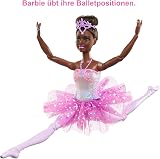 Barbie Dreamtopia Twinkle Lights Ballerina Doll Brunette Hair Light-Up Feature view 3