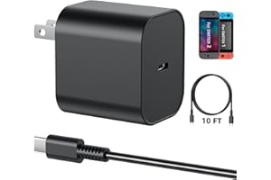 60W Switch Charger for Nintendo Switch 2, 10FT(3M) Extra Long Cable, AC Power Adapter Support 4K TV Dock, PD 3.0 Fast Chargin
