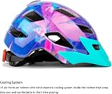 EXCLUSKY Kids Bike Helmet Purple 50-57cm CE Spinning Ventilation 5-13 view 5