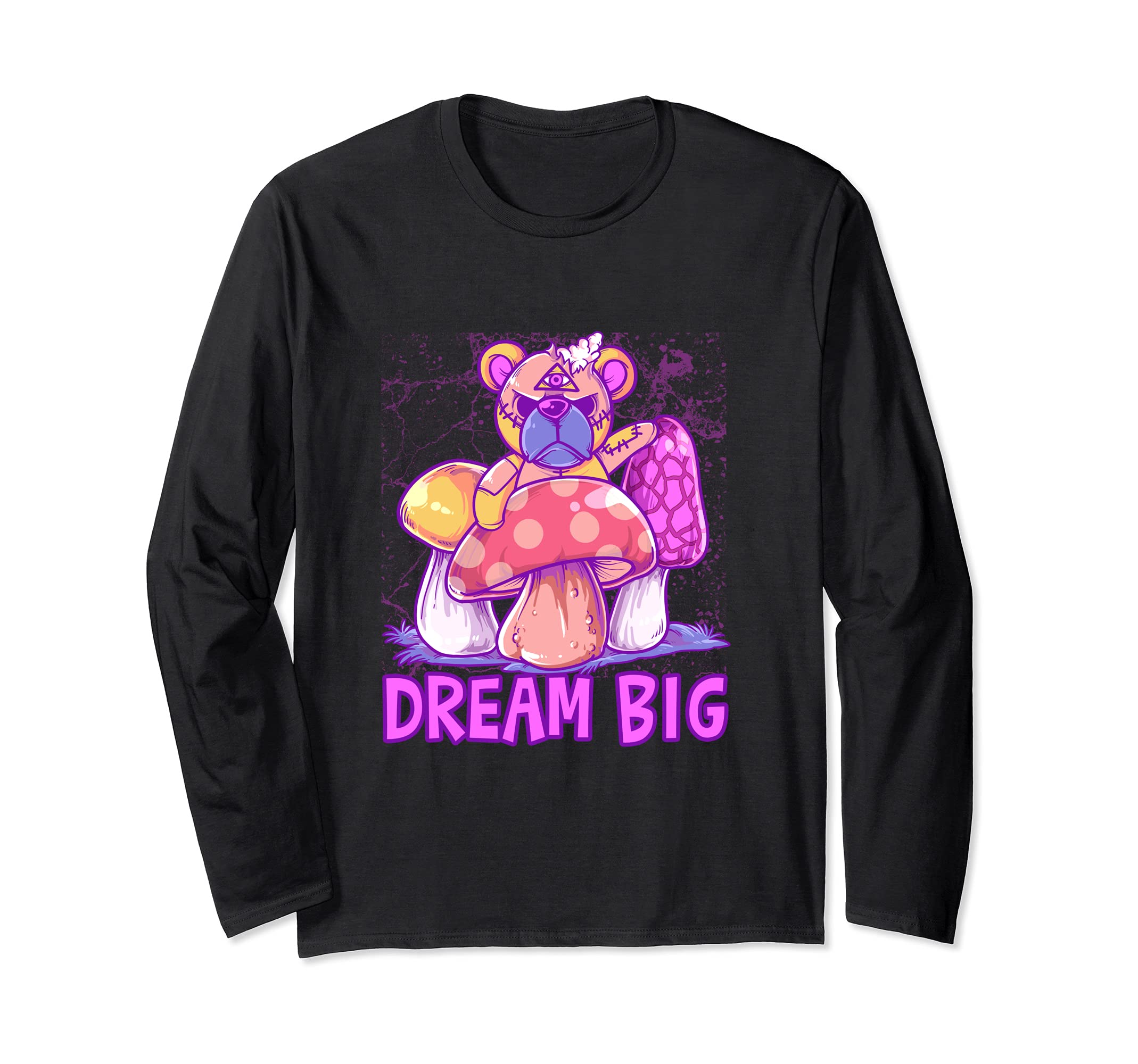 Dream Big Pastel Goth Teddy Bear Long Sleeve T-Shirt