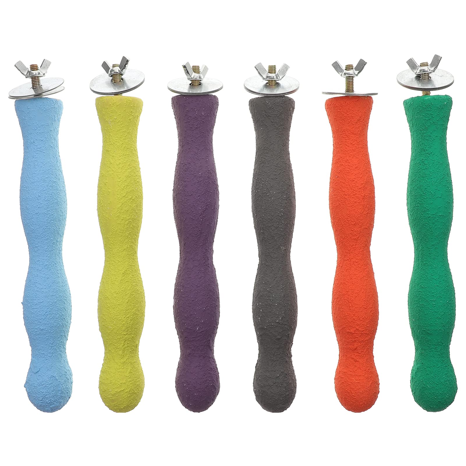 POPETPOP Perch Cm/Color, Conures, Parakeets, Platform Cm Cage, Cockatoo/Lovebirds, Perch. Bar Rough Wood Sand Parakeet/Rough- Perch- Shape Toys and Vary Grinding Rope Hanging