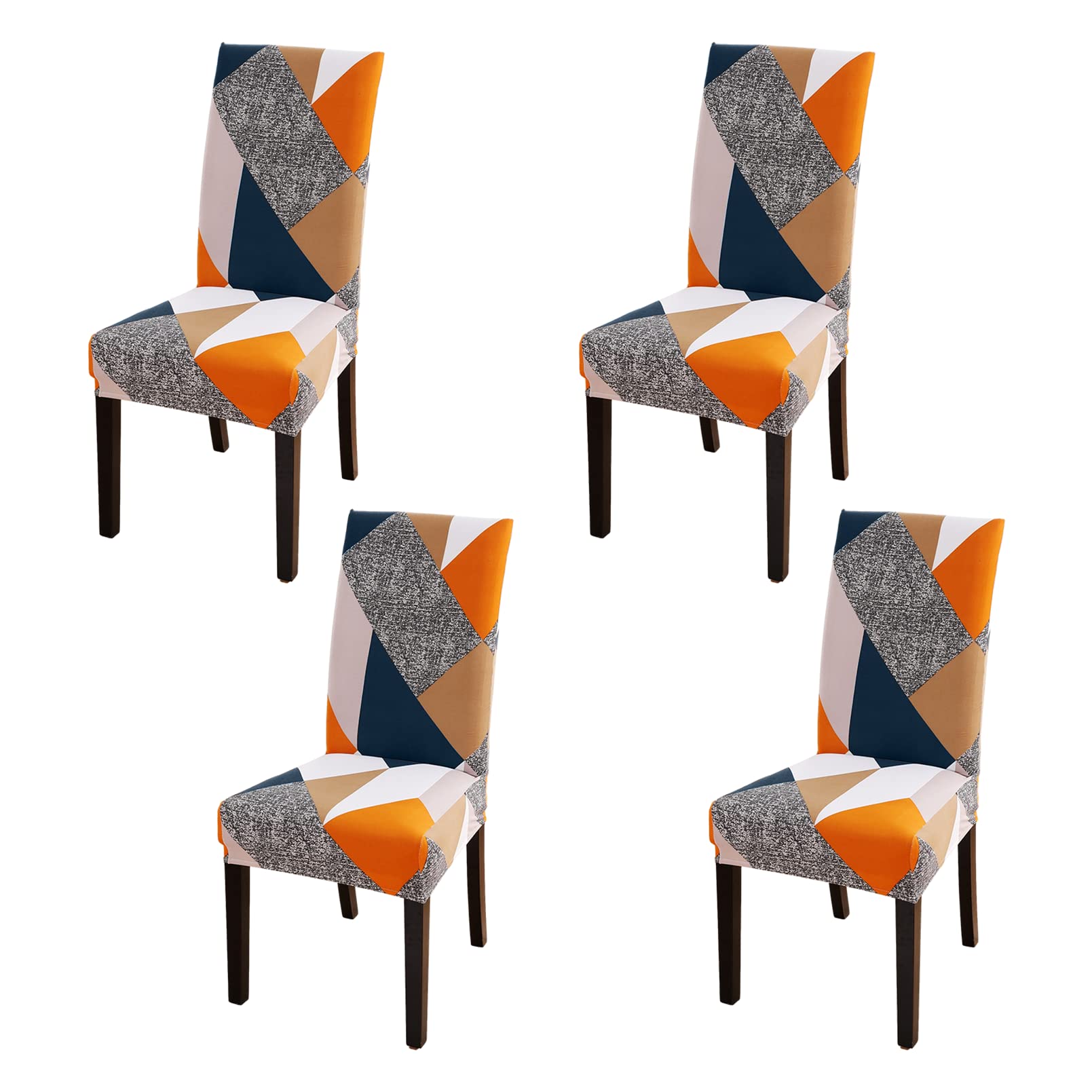 Aisprts Dining Room Chair Covers Slipcovers Set of 4 or 6, Stretch Removable Washable Dining Chair Protector Decoration Cover Seat Slipcover for Hotel,Ceremony,Banquet,Kitchen,Restaurant,Home