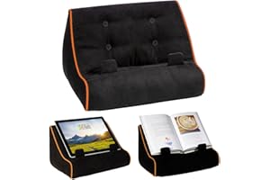 Gifts for Readers & Writers Book Couch iPad Stand | Cushioned Tablet Stand & Book Holder| Reading Pillow for Bed Time | Table