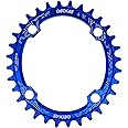 DECKAS Round Oval 104BCD 30T 32T 34T 36T 38T Narrow Wide Chainring Single Chainring for 6/7/8/9/10/11/12-Speed
