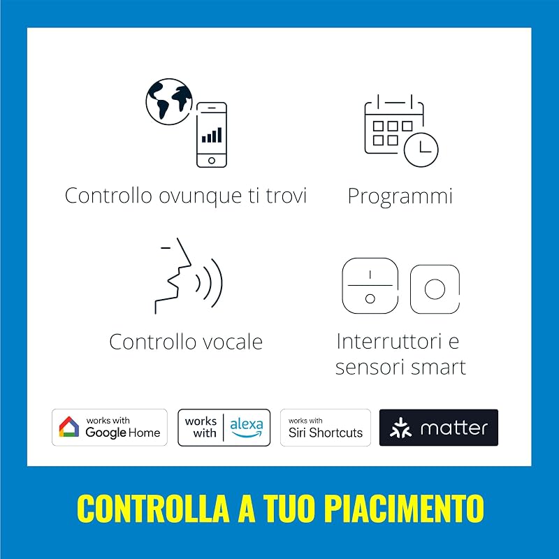 SpaceSense WiZ Striscia Neon Flex SmartLED WiFi 3M, 24W, Tecnologia, Controllo Vocale, Luce Bianca o Colorata