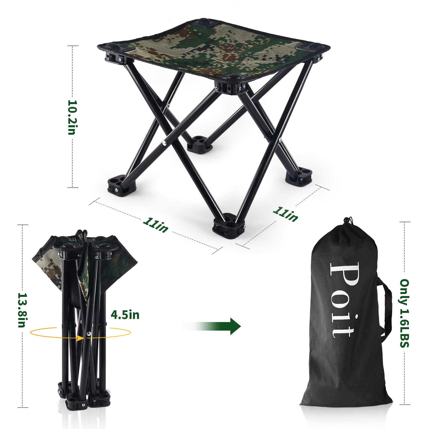 Poit Mini Folding Camping Stool Fishing Chair