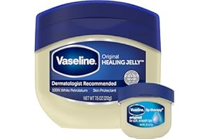 Vaseline Original Healing Jelly, Skin Protectant with 100% White Petrolatum + Original Lip Therapy for Soft, Smooth Lips