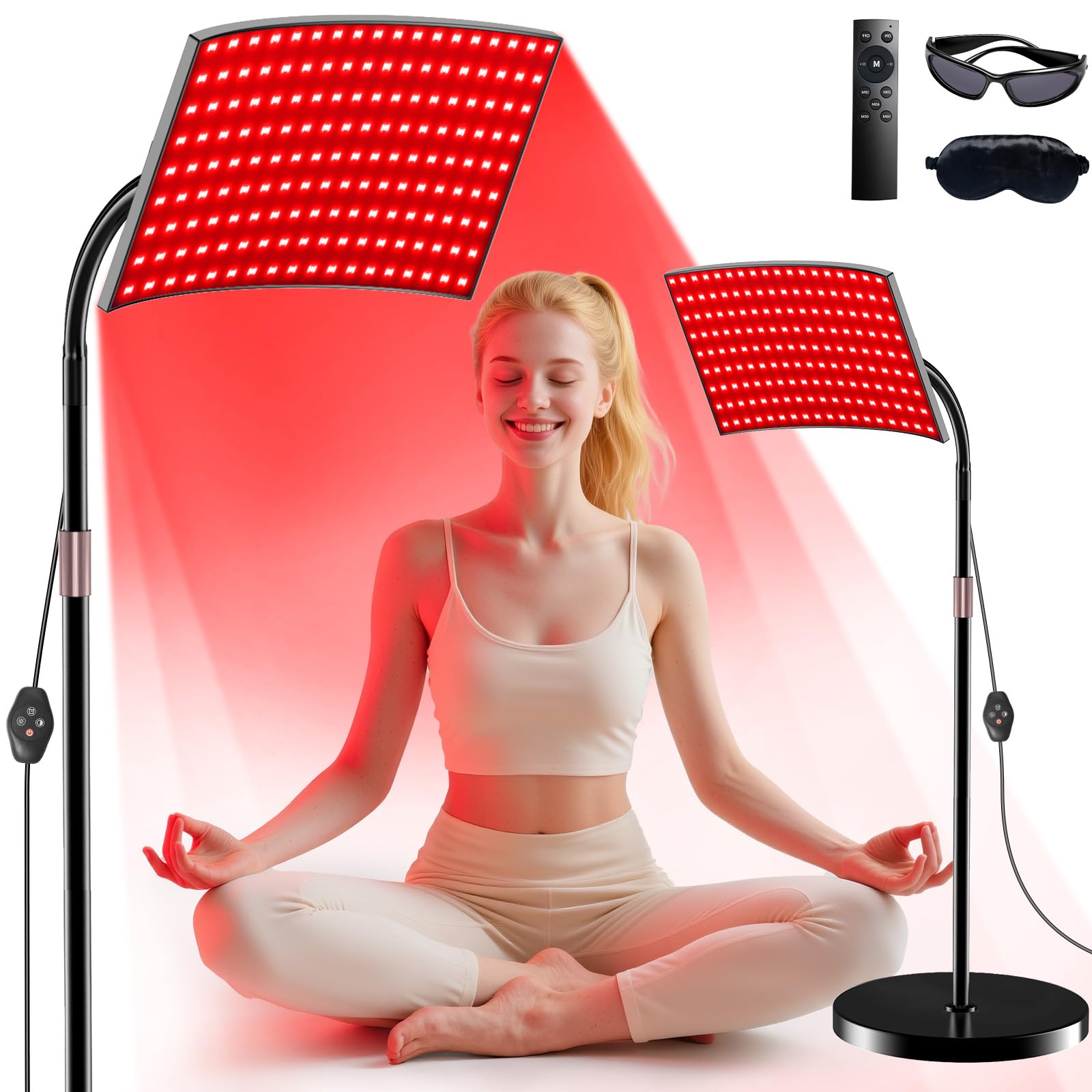 Photo 1 of Red Light Therapy for Body Face Infrared Light Therapy for Body with 660nm & 850nm Near Infrared LED Red Light Therapy Large Panel at Home Idea Gift for Women Wife Mom Sister Girlfriend