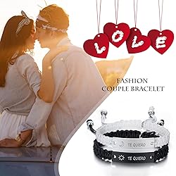 Matching Bracelets for Him and Her - Long Distance