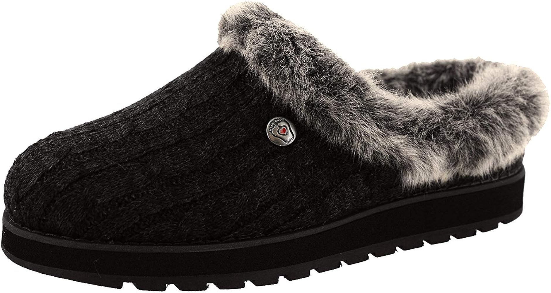 skechers ice angel suede mule slippers