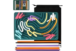 Sensory Activity Board, Silent Fidget Toys for Calming, Stress, Anxiety, ADHD & Autism, Discreet Fidget Board Toys for Adults