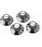 Fender Botão De Potenciómetro Pure Vintage 1965 Jaguar Skirted Knobs Black 2 Un