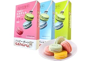 MSKESYIO Macaron Cookies,24 Assorted French Macarons,Matcha,Strawberry,Cream,Fine Dessert Treats,Birthday, Holiday, Mother's Day, Valentine's Day Gifts - (3 Box)