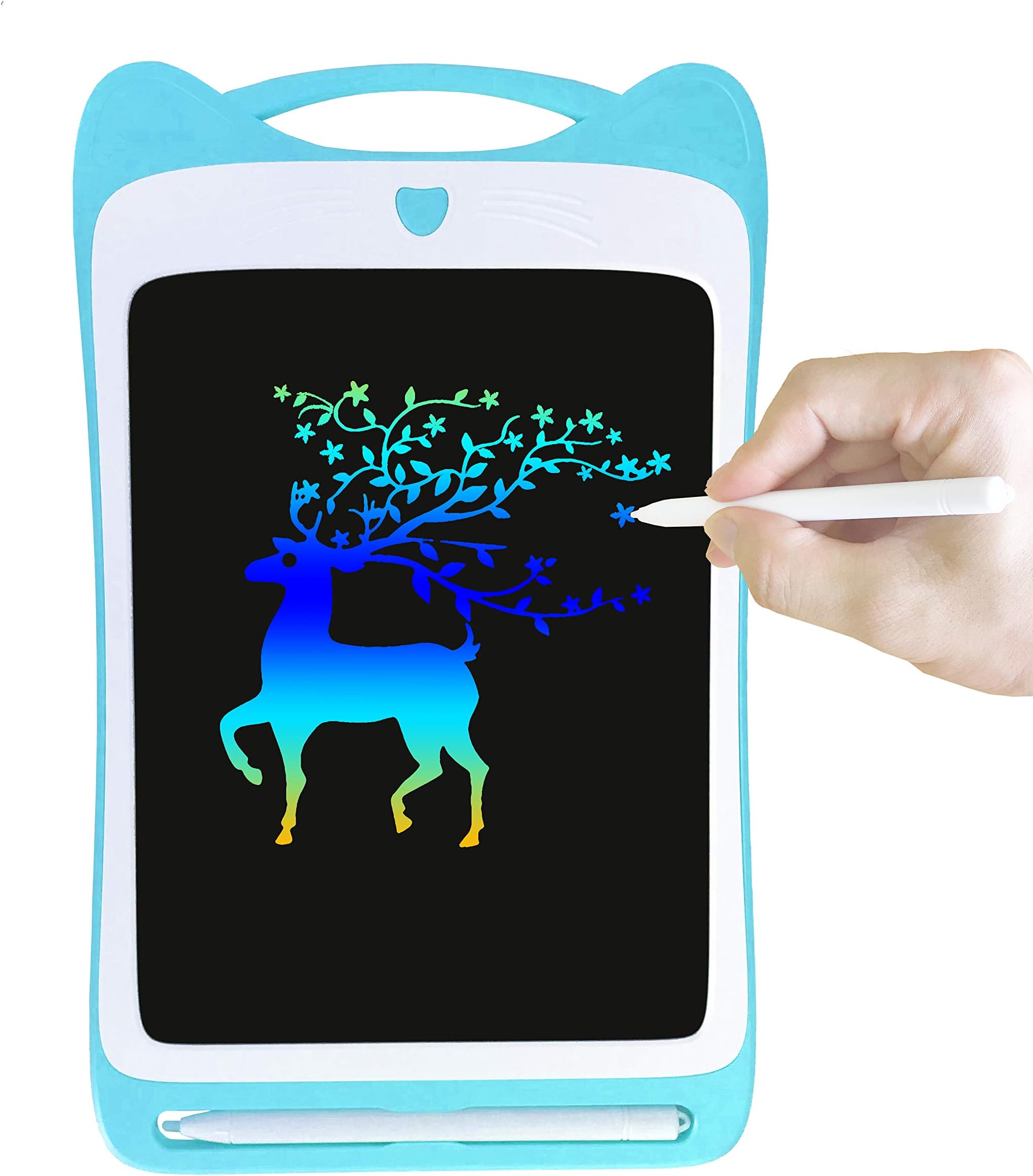 KEYCENT 8.5 inch Color LCD Writing Tablet Electronic Drawing Board Doodle Pad eWriter with Stylus For School Home Office (8.5 inch, Light Blue)