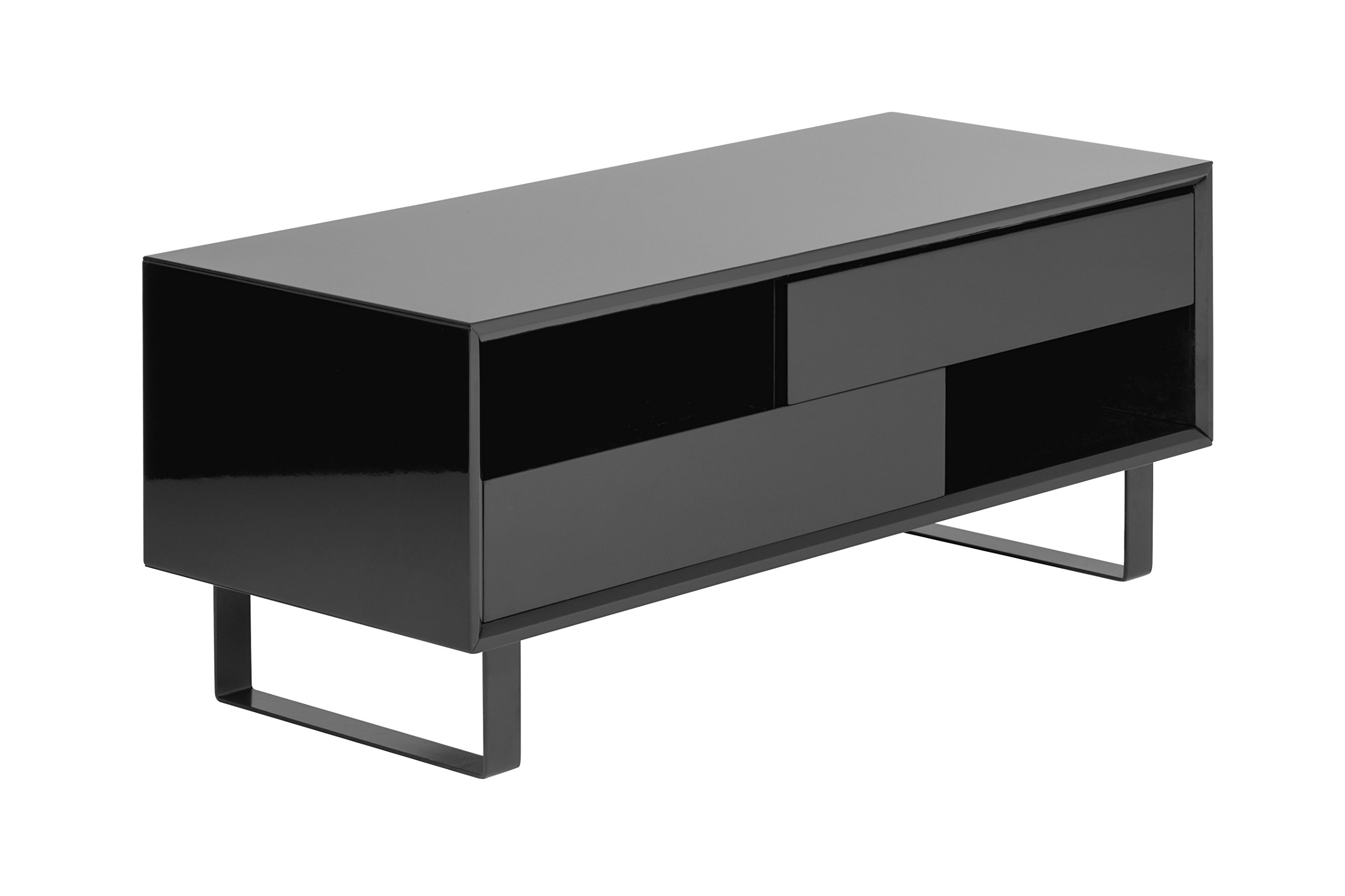 Premier Housewares High Gloss Coffee Table, Black