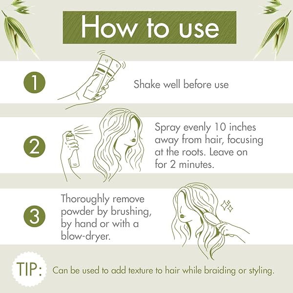 KLORANE DRY SHAMPOO WITH OAT MILK, FOR DARK HAIR, NATURAL TINT, ALL HAIR TYPES, PARABEN & SULFATE-FREE, JUMBO SIZE, 5.4 OZ.