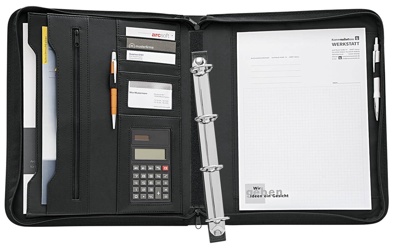 Wedo 581101 Conference Folder with Detachable 4 Ring Binder Mechanism