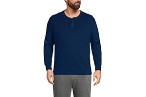 Lands' End Men's Knit Rib Henley