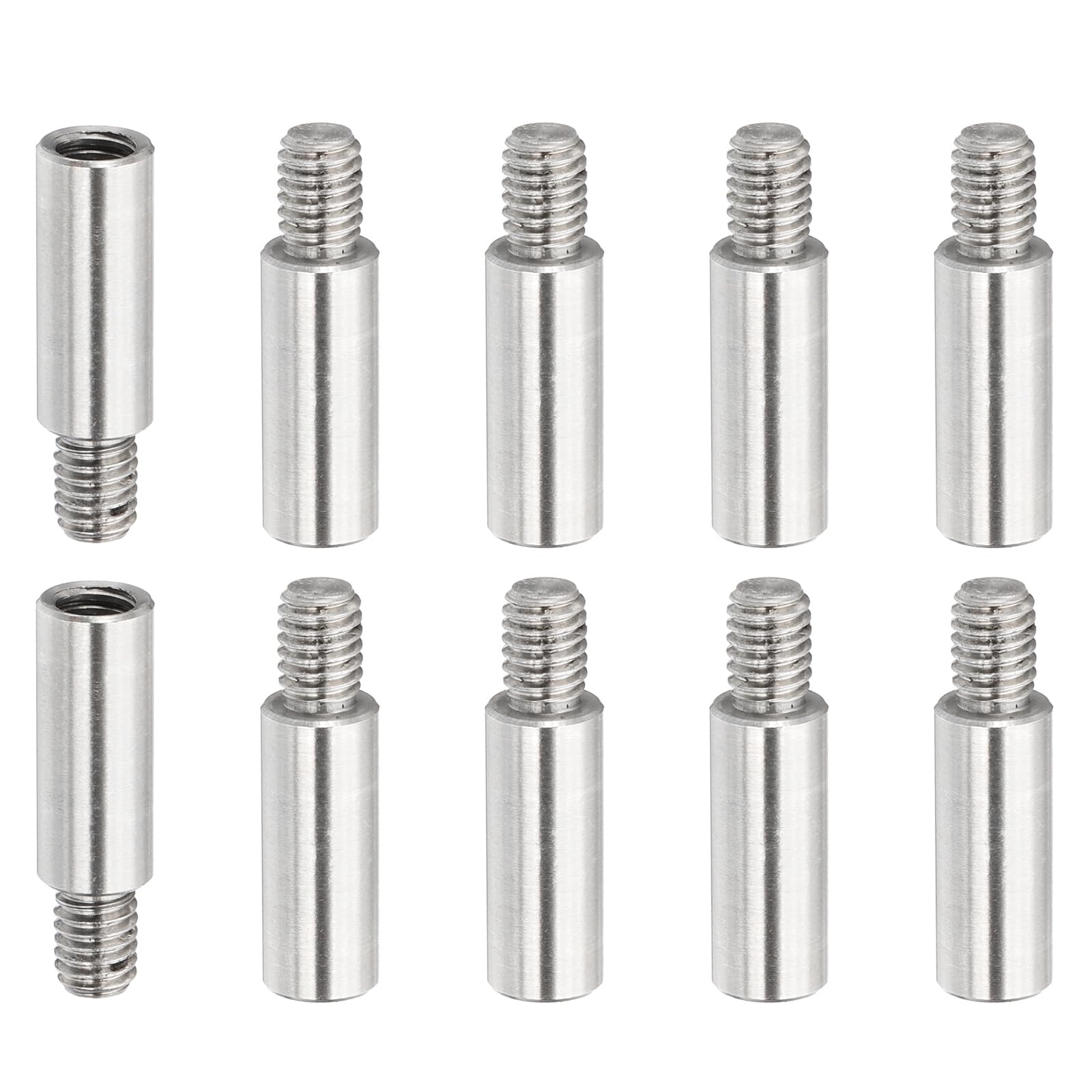 Photo 1 of PATIKIL 10 Pcs M6x25+8mm Stainless Steel Standoff Extension Posts Screws,Metric Male Female Thread Adapters Spacer for PCB,Quadcopter Drone,Computer & Circuit Board Assortment Kit