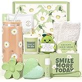 Gift Baskets for Women, 11pcs Unique Happy Birthday Gifts for Women, Best Inspirational Get Well Christmas Ideas Box w/Daisy Cup Her Teen Girl Sister Friend Friendship Mom - BRIGHTEN UP HER DAY!