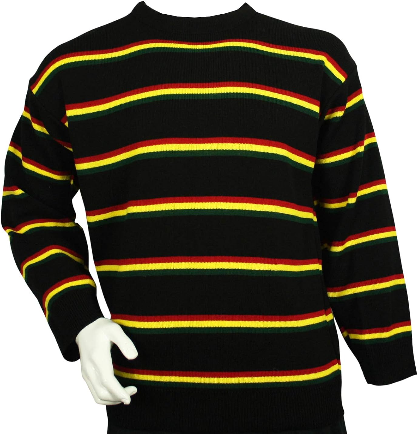 black and yellow striped sweatshirt