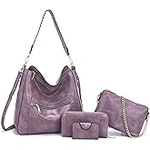 Large Crossbody Purses Set For Women Shoulder Tote Handbags Ladies Hobo Bags With Matching Wallet 4PCS