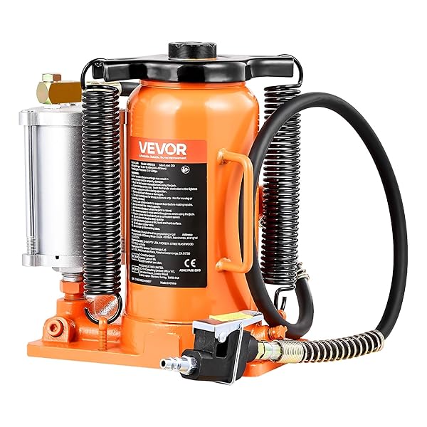 VEVOR AIR HYDRAULIC BOTTLE JACK, 20 TON/40000 LBS...