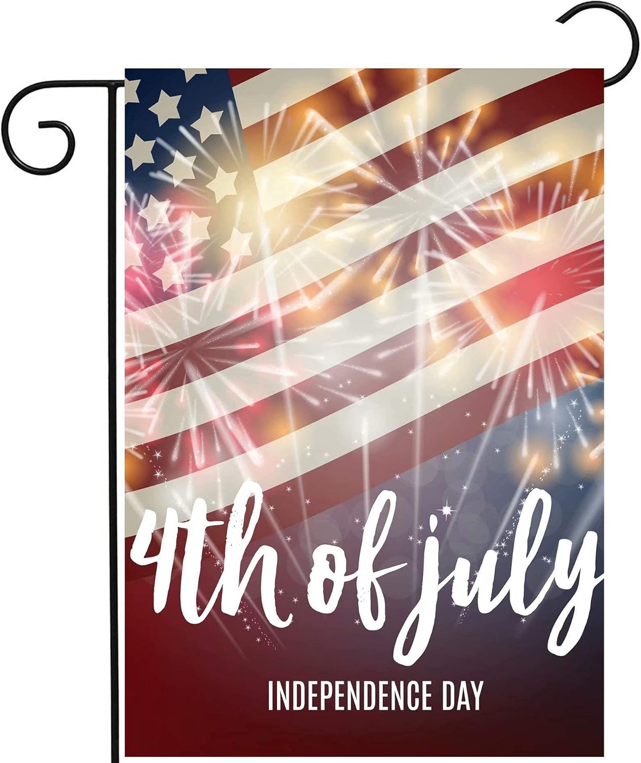 ShineSnow Celebrate USA American 4th of July Flag Independence Day Fireworks Garden Yard Flag 12