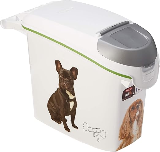 Curver. Contenedor para pienso 6Kg con decoración de perros.: Amazon.es: Hogar