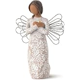 Willow Tree Remembrance (Darker Skin), Sculpted Hand-Painted Angel Figure | Offering Comfort, Healing, Love and Caring, Cast from a Susan Lordi Original Carving, Keepsake with Enclosure Card