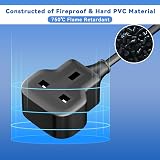 TISDLIP Long 10M Extension Lead 13A UK Plug 250V Fused Black Cable view 7