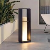 PAKEDANDUN LED Corner Floor Lamp, IP65 Solar Lanterns Outdoor Waterproof | Unique Large Floor Lamp Lantern Modern with Remote Control, Dimmable Outdoor Lamps for Patio Porch Decor, 3000K E26 Lights