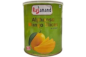 GONDMAX Rasanand Alphonso Mango Slices in Syrup 850gm (30 oz)