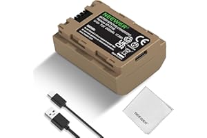 NEEWER NP-FZ100 Replacement Battery, 2400mAh Type C 2.5Hrs Fast Charging with USB Type C Cable, Cleaning Cloth, Compatible wi