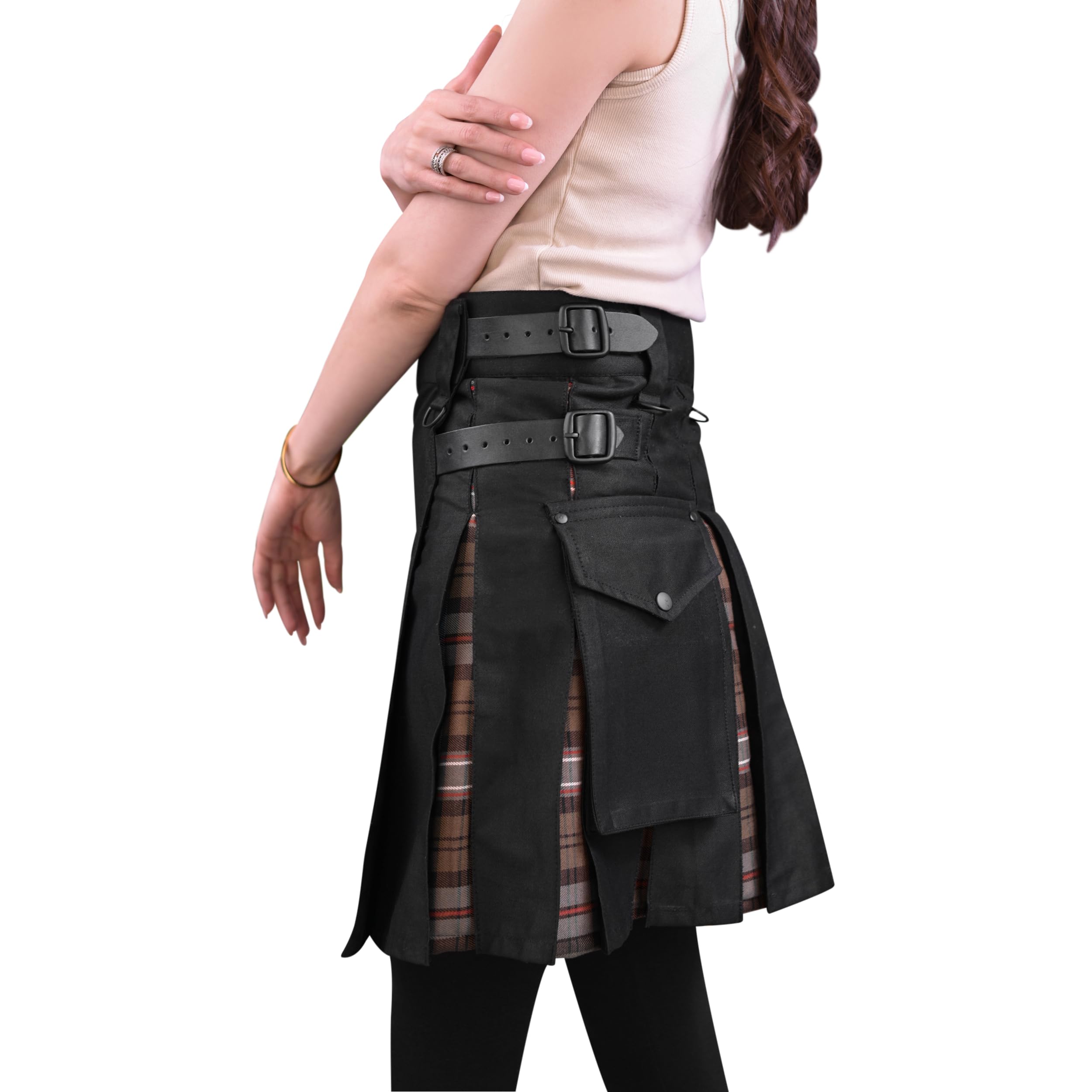 Hybrid Utility Kilts for Women Scottish Traditional