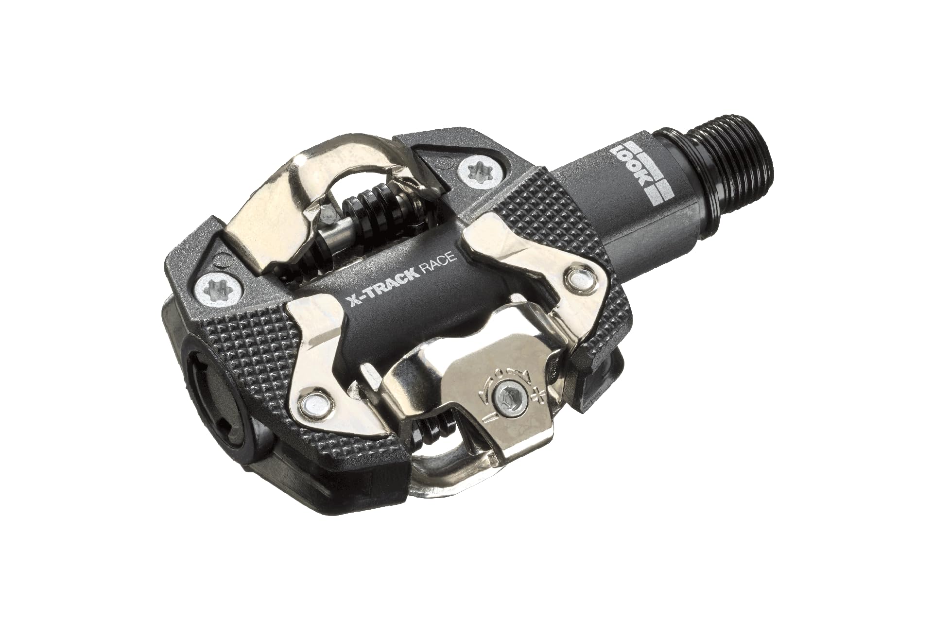 Cycle - Pedales de Carrera X-TRACK MTB - Mecanimos compatible estándar SPD - Cuerpo compuesto - Eje de Cromoly+ - Plataforma extensa - Pedales automáticos extremadamente fiables