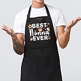 JMICPTUB Abuela Grandma Gifts Aprons with Pockets, Best Abuela Ever Waterproof Apron for Kitchen Cooking Grilling Baking