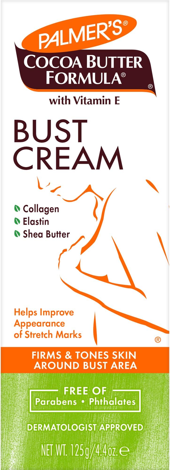 Palmer's Cocoa Butter Formula Bust Cream 125g Firming Toning Skin Elasticity