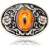 BBOTEN Western Belt Buckle for Men, Native American Luminous Stone Belt Buckles, Novelty Scorpion Animal Belt Buckle Mens