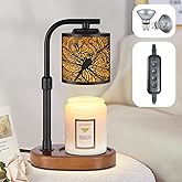 Candle Warmer Lamp with Timer, Electric Candle Lamp Warmer Birthday for Mom Women Home Bedroom Decor Wax Melt Warmer for Scented Wax with Jar Candles (Dragonfly)