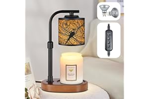 kobodon Candle Warmer Lamp with Timer, Electric Candle Lamp Warmer Christmas Birthday for Mom Women Home Bedroom Decor Wax Melt Warmer for Scented Wax with Jar Candles (Dragonfly)