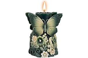 EVERELAM Butterfly Flower Cylinder Molds Silicone Wave Spiral Candle Mold - Silicone Resin Casting Molds for Candle & Resin & Soap Craft Supplies