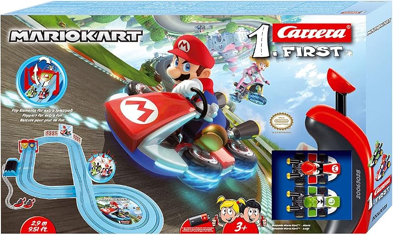 - 20063028 Circuito de Coches Nintendo Mario Kart de 2.9 m, Escala 1:50, Multicolor, 114 x 87.5 cm