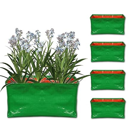 Nabaat Terrace Gardening Grow Bag for Vegetable Fruits Plants (18x12 x9)